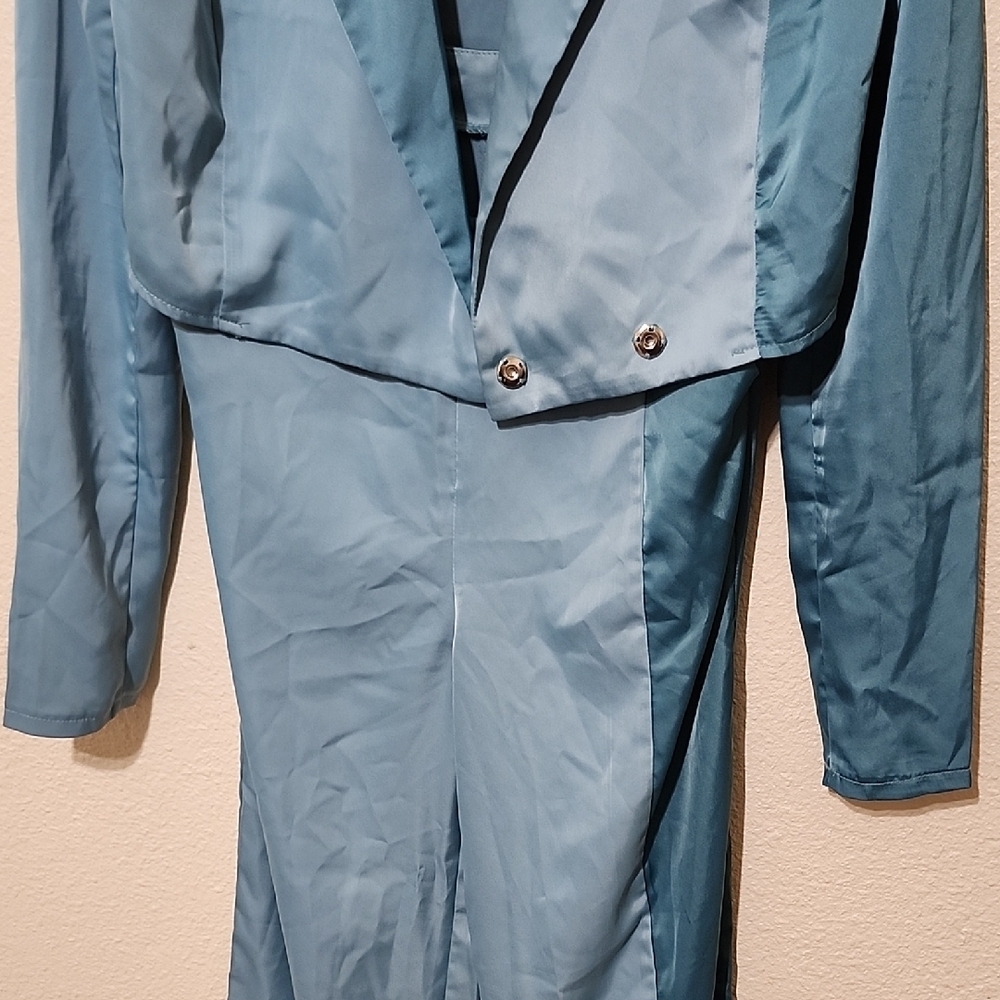 Elegant Blue Pantsuit - Picture 3 of 15